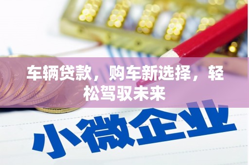 镇原车辆贷款，购车新选择，轻松驾驭未来